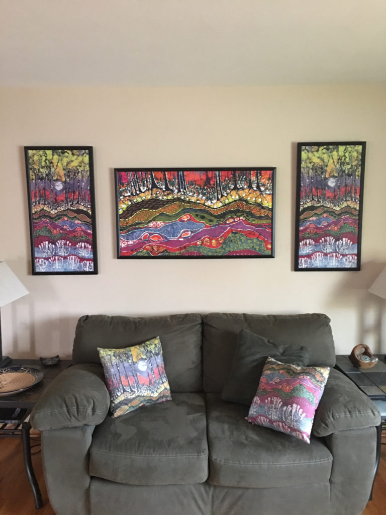 Sue Ann Crabbs featuring my "Moonlight Over Spring" in her home