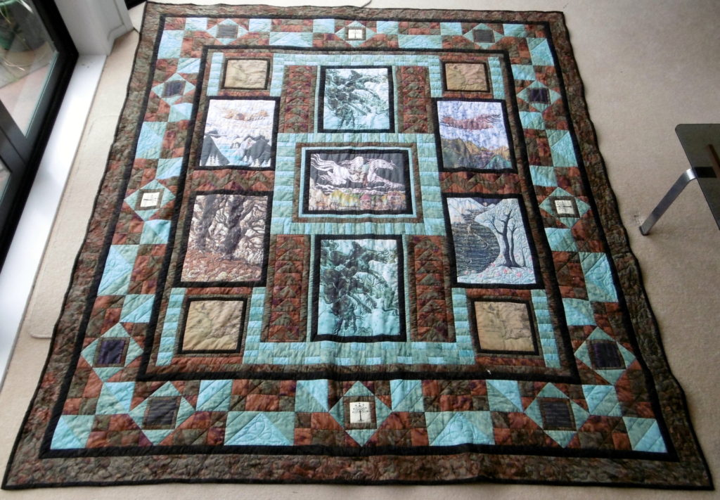 Quilt by Christa van der Woerd featuring my Lord of the Rings fabric